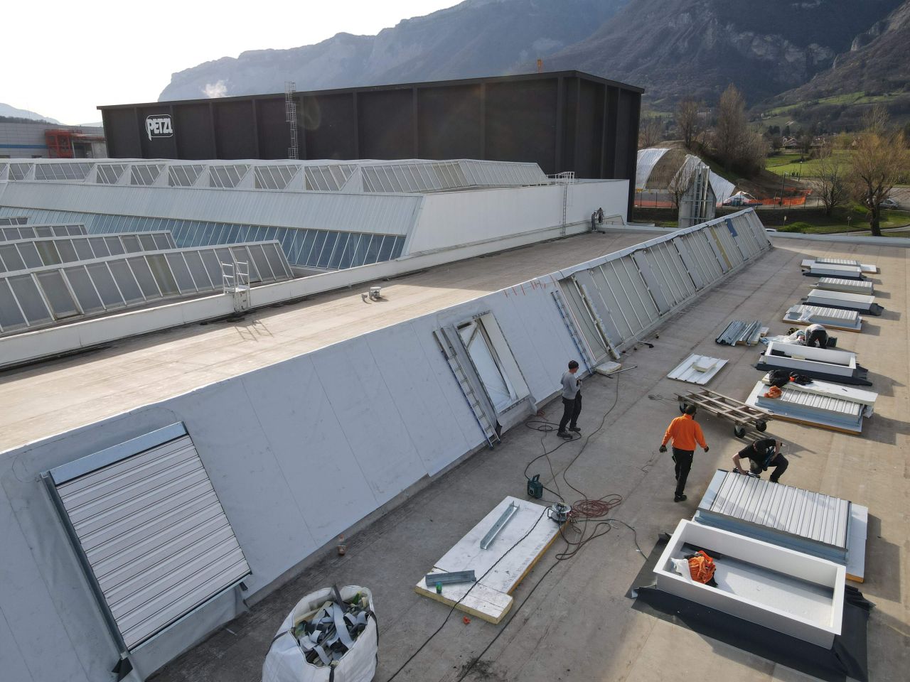 Etanchéité d'un bâtiment Petzl